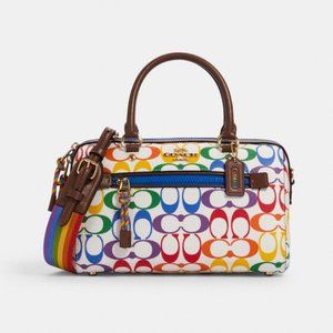 🚨 LAST ONE 🚨Coach Rowan Rainbow Signature Canvas